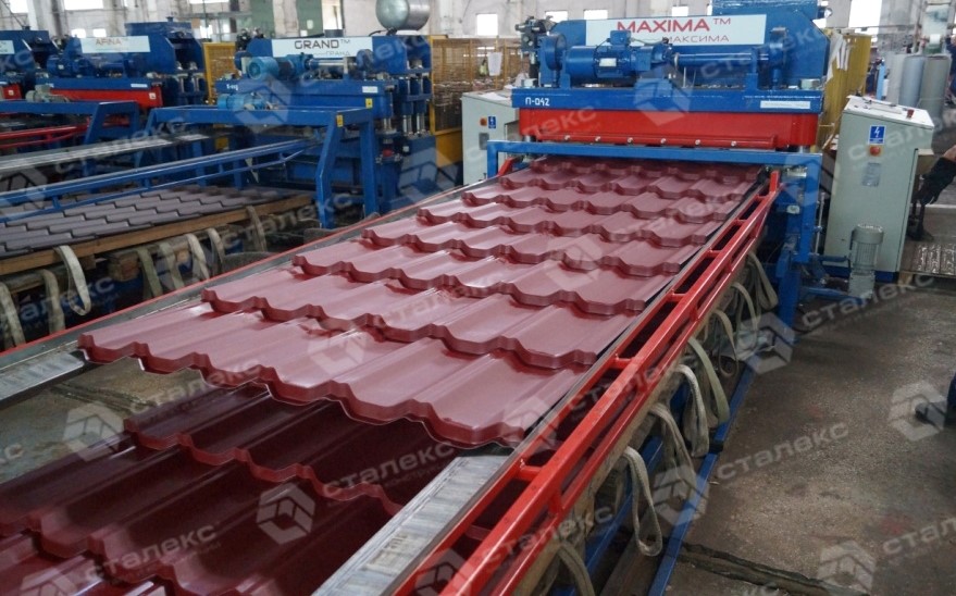 Профілізація металочерепиці MAXIMA на заводі «Сталекс»